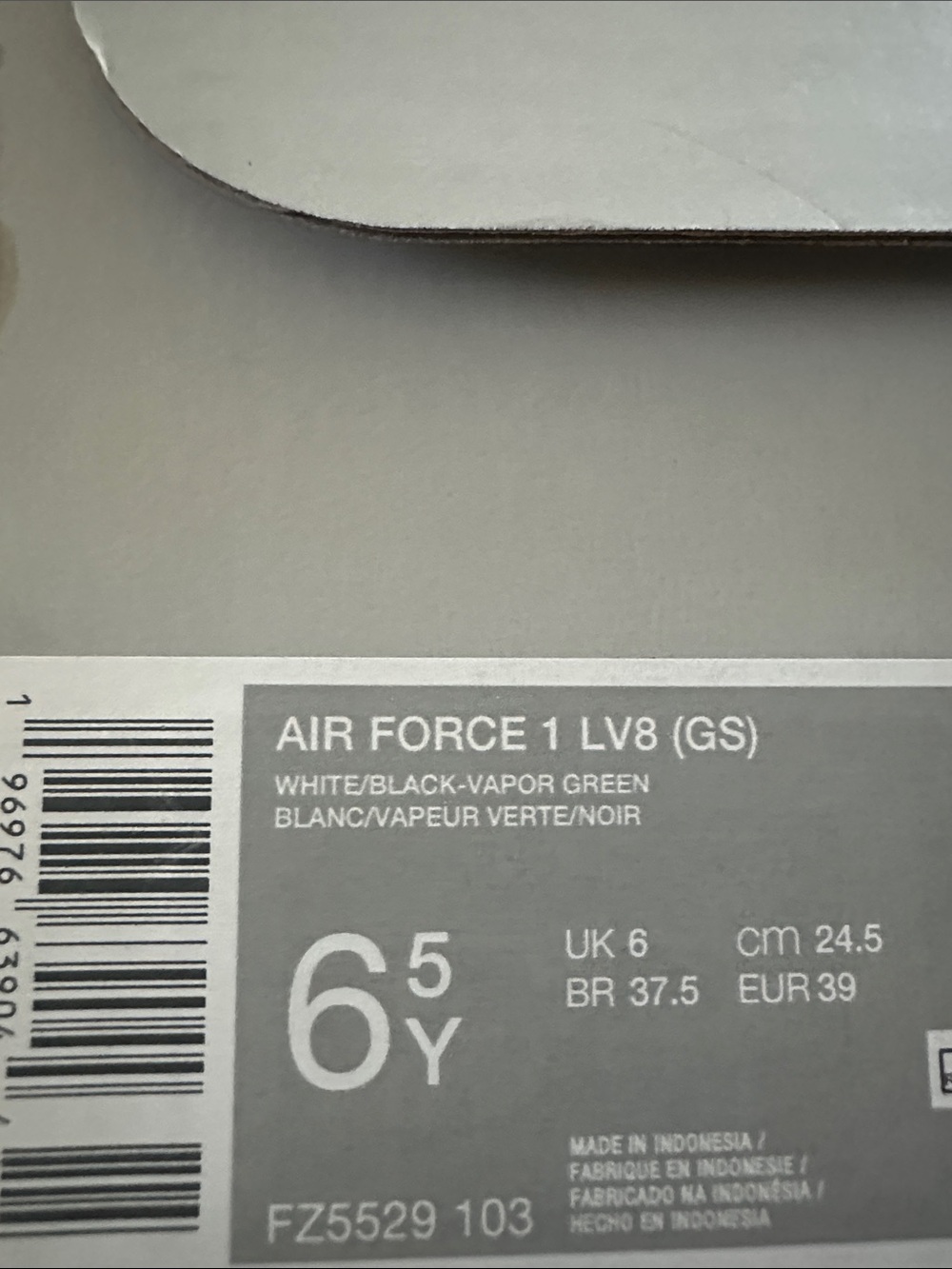 Nike Air Force 1LV8 size 6.5 - Picture 6 of 7